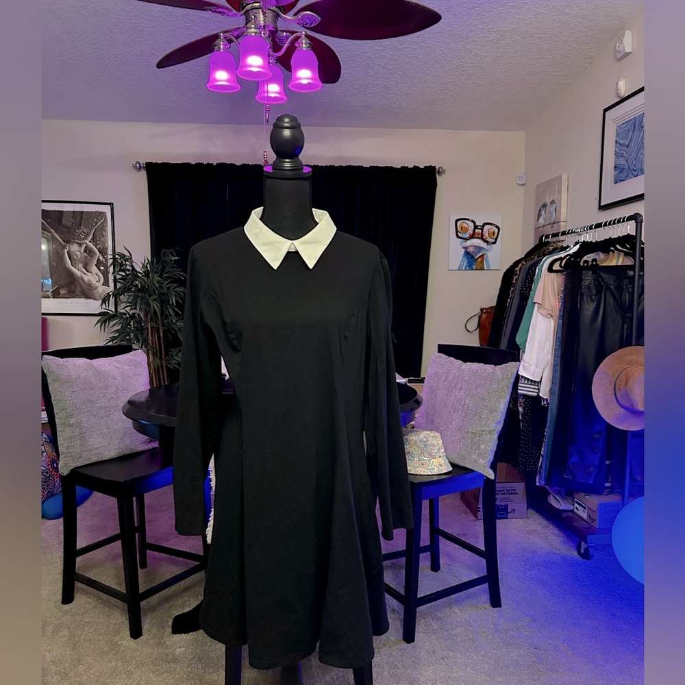 Plus Size Wednesday Costume with Wig